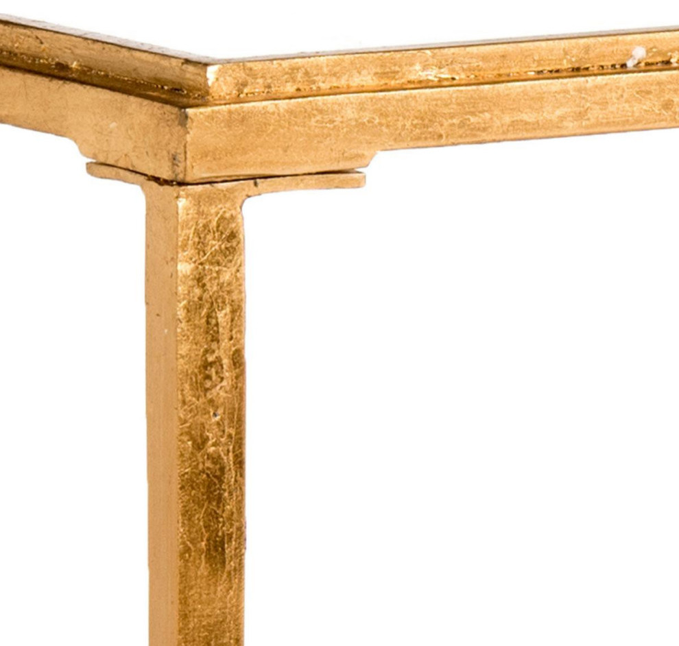 Lena Coffe Table Antique Gold Leaf   Contemporary   Coffee Tables   by AED Luxury Home Decor  Houzz