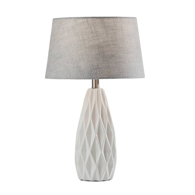 2pc Joan Table Lamps Bonus White Adesso