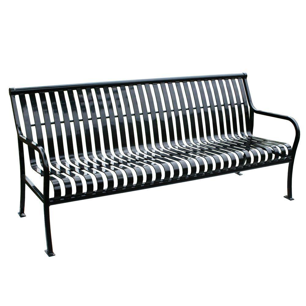 Paris 6 ft. Black Premier Bench 460-023-0006