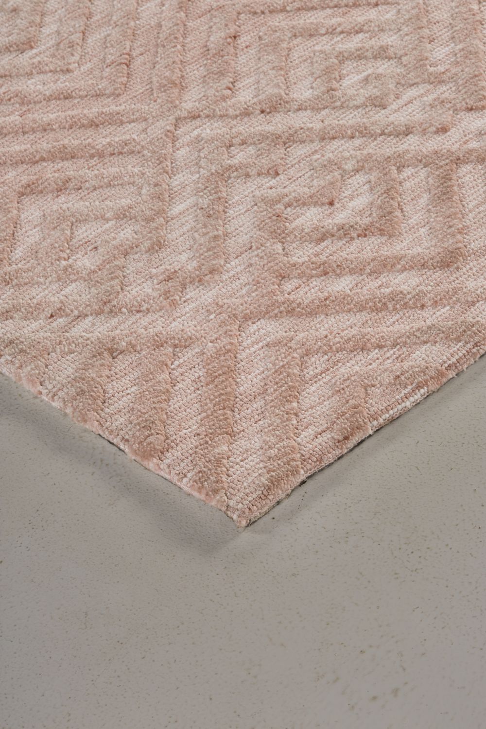 Oliena Blush Pink and Champagne Rug by BD Fine