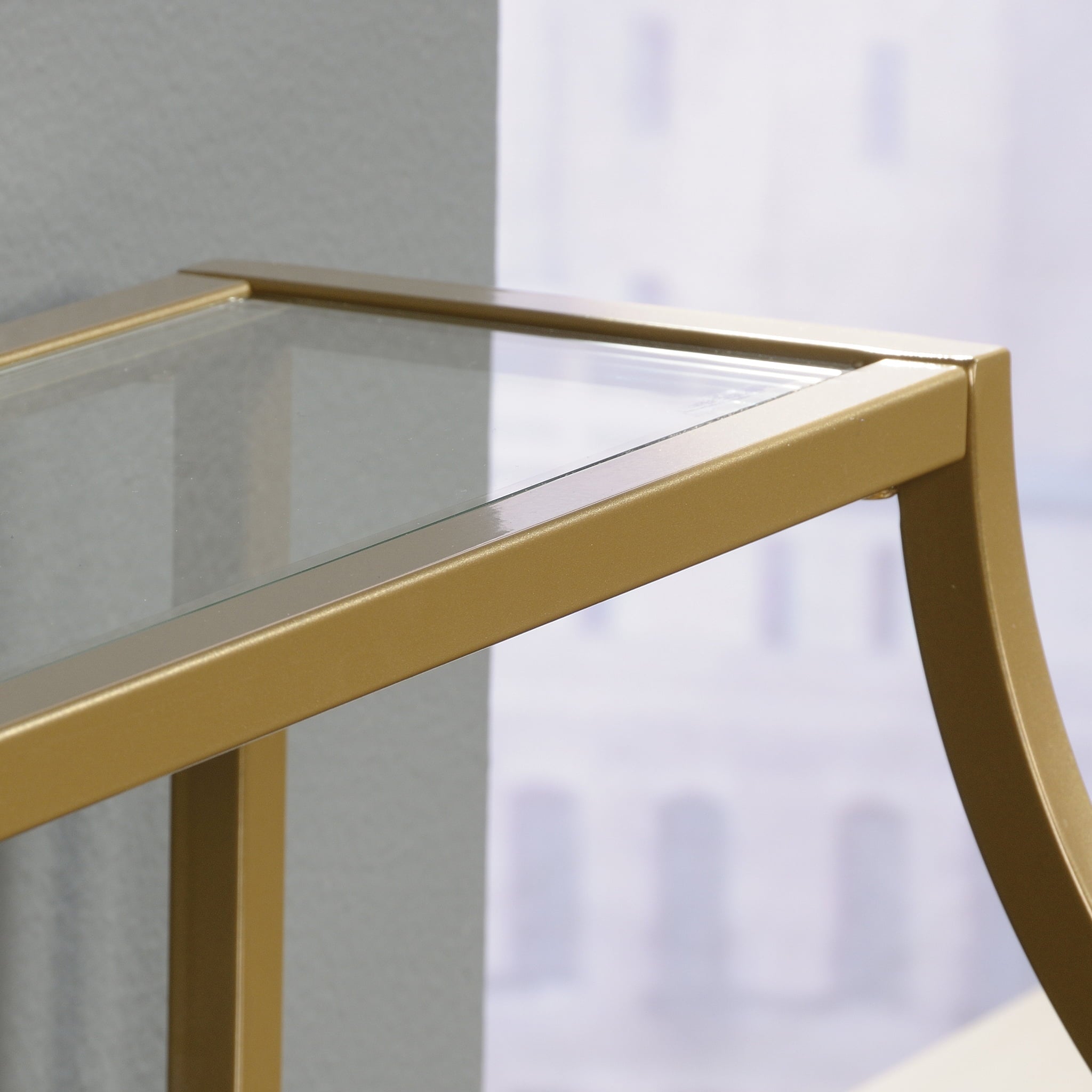 Better Homes & Gardens Nola Console Table, Gold Finish