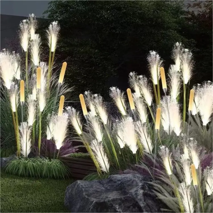 solar reed shaped led   light Outdoor Solar LED Lawn Lights Waterproof   Garden   Decoration Light