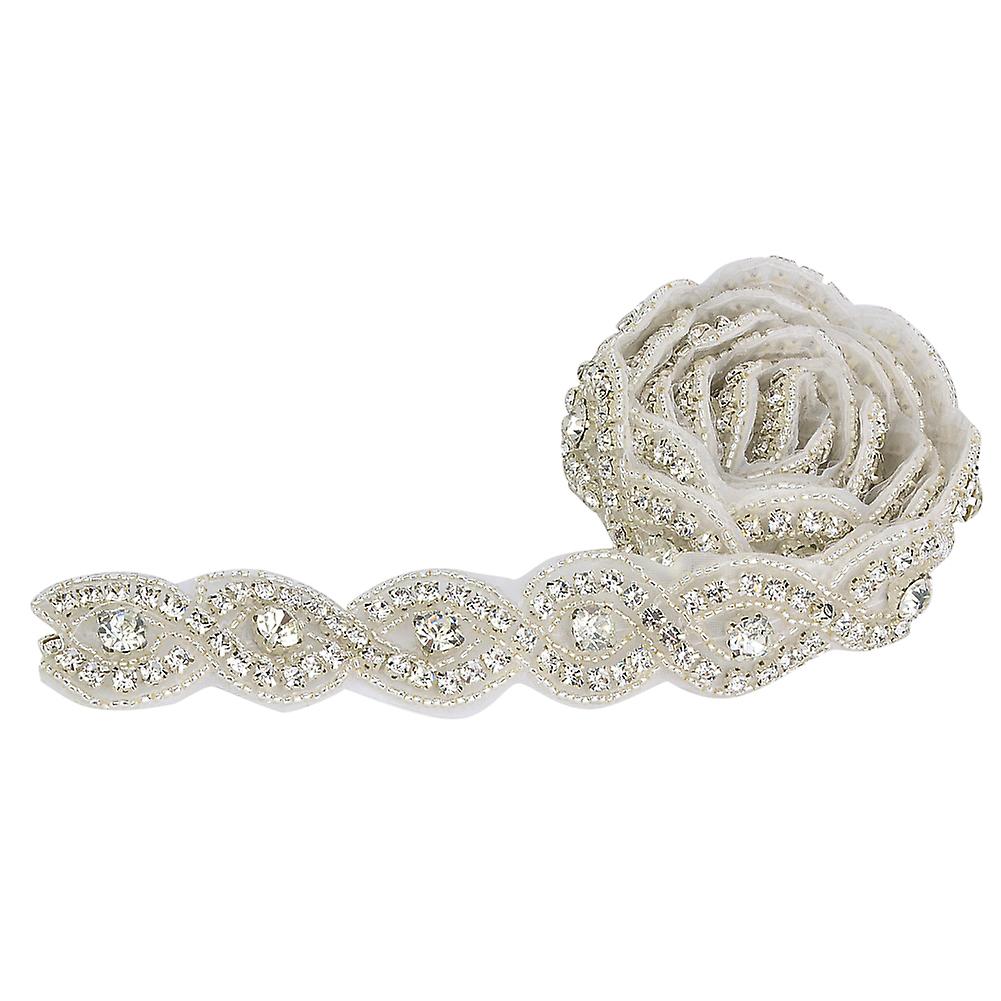 1yard S/8 Shape Bridal Crystal Trim Rhinestone Chain Clothing Wedding Handwork Diy Decoration(4