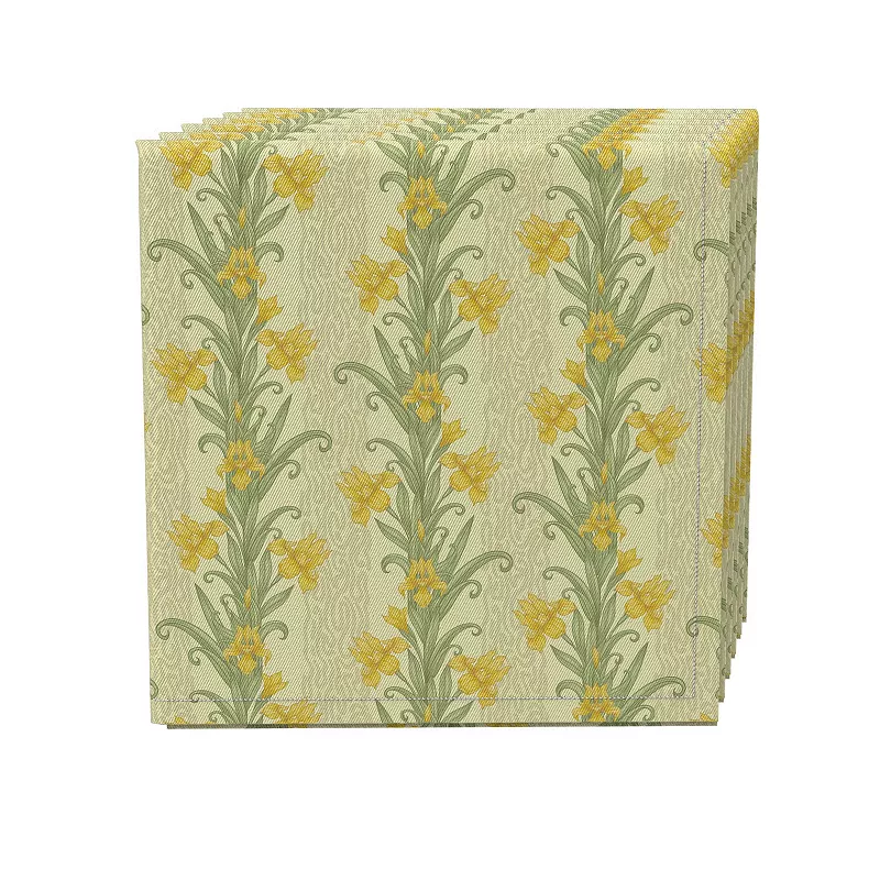 Napkin Set of 4， 100% Cotton， 20x20， Floral 115