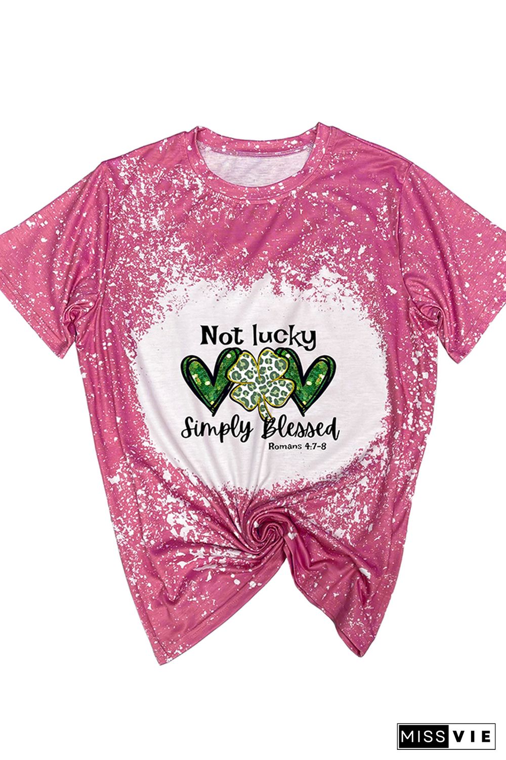 Not Lucky Just Blessed St Patrick’s Day Graphic Tee Wholesale