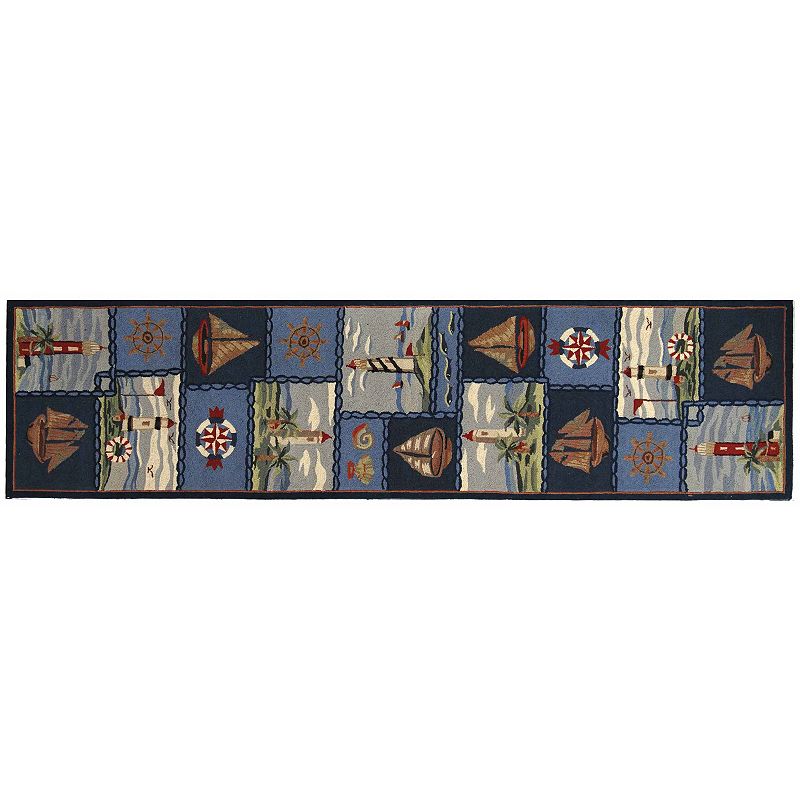 Safavieh Chelsea Wellfleet Nautical Hand Hooked Wool Rug