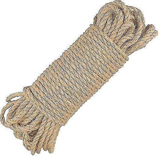 Jute Twine Rope 1mm， 200m Thick Rope Jute String Strong Hemp Rope Cord Garden Rope For Diy Arts Craf