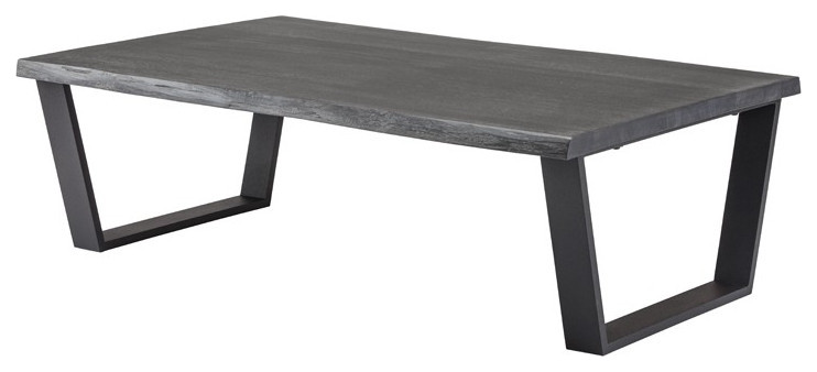 Aidy Coffee Table oxidized grey oak top   Industrial   Coffee Tables   by Virgil Stanis Design  Houzz