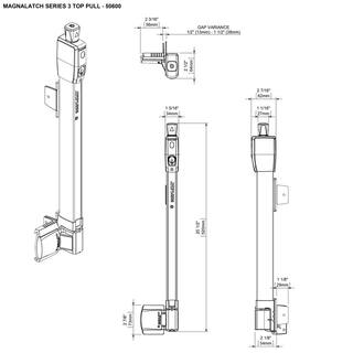 Magna-Latch DD Series 3 Child Safety Gate Pool Latch 50600