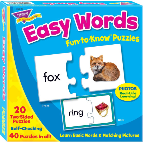 Trend Easy Words Fun to Know Puzzles (T36007)