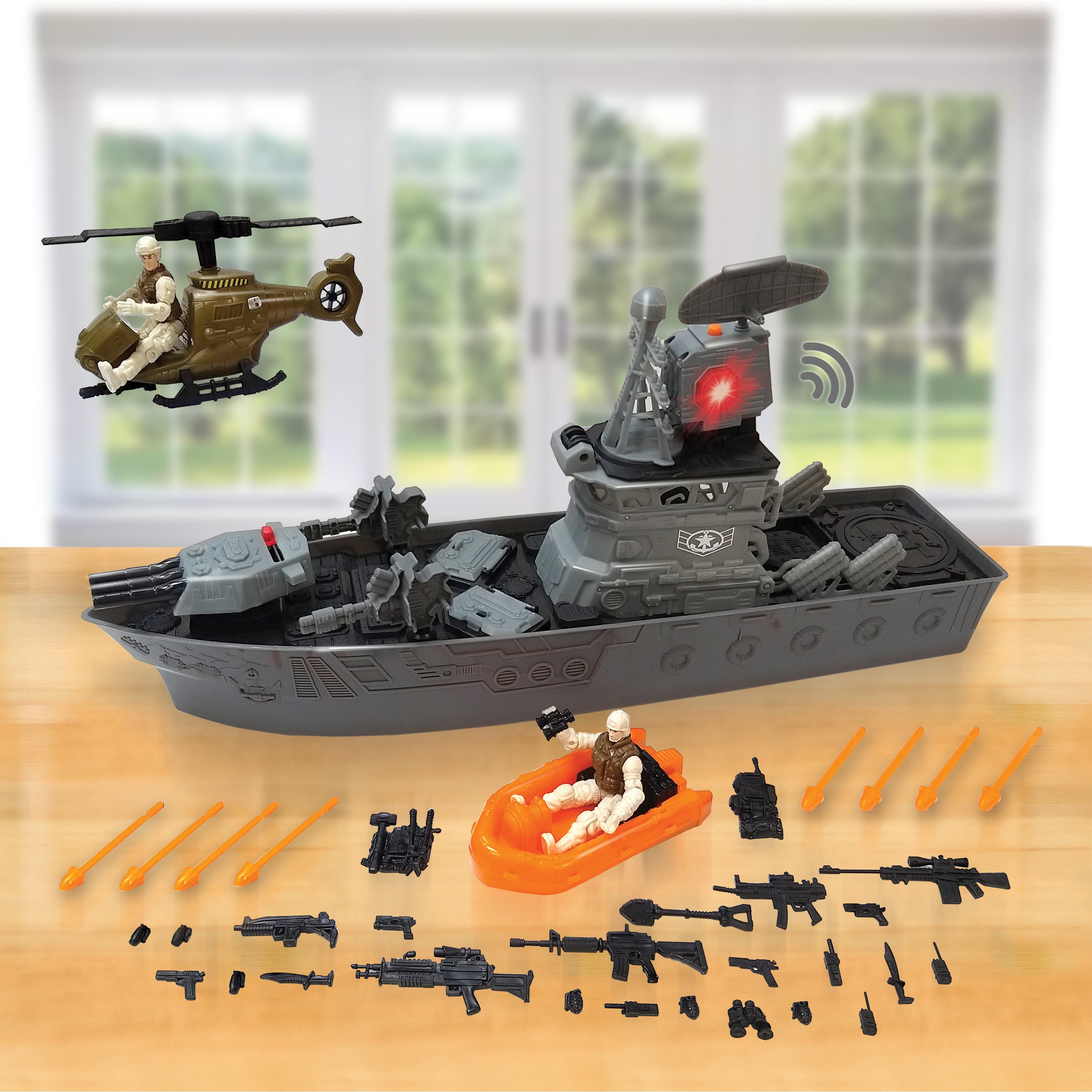 Kid Connection Battle Ship Play Set， 39 Pieces