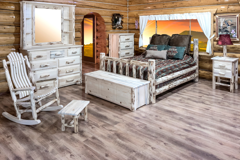 Montana Collection Ottoman   Rustic   Footstools And Ottomans   by Montana Woodworks  Houzz