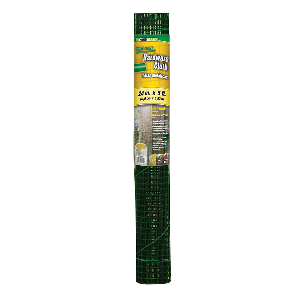 YARDGARD 24-Inch by 5-Foot Green 1/2-Inch Mesh Hardware Cloth