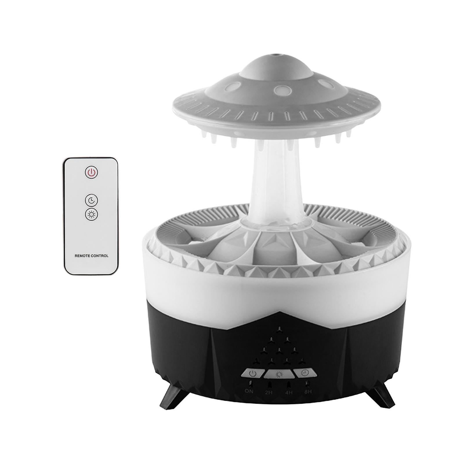 Raining Ufo Humidifier Essential Oil Diffuser Eu 220v Plug 350ml For Bedroom Black