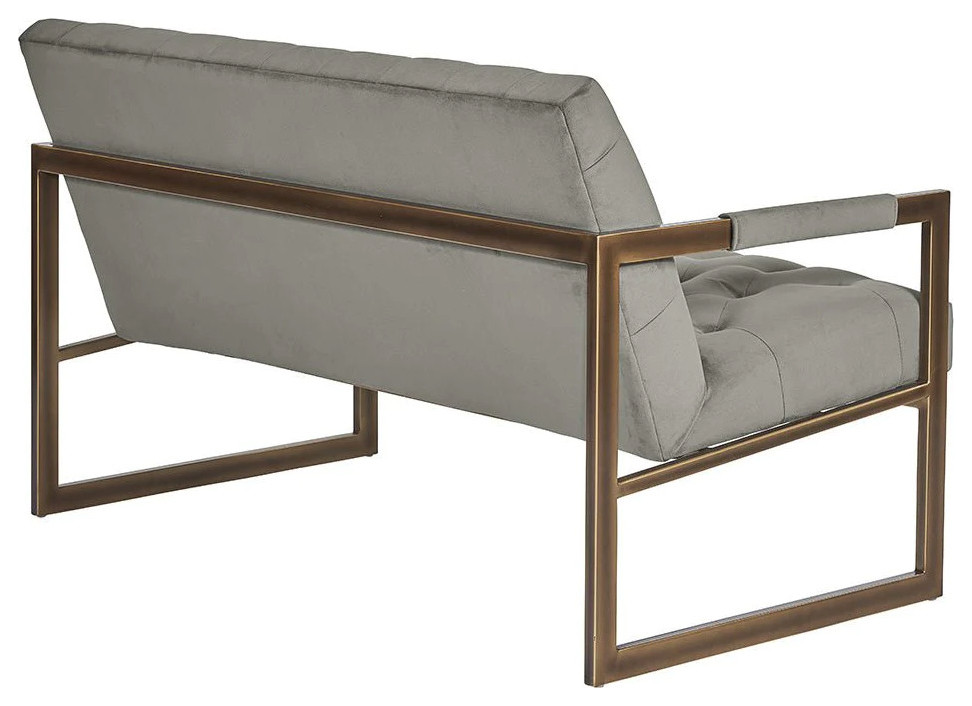 Nerys 2 Seater Lounge Chair  Antonio Charcoal   Contemporary   Indoor Chaise Lounge Chairs   by Virgil Stanis Design  Houzz