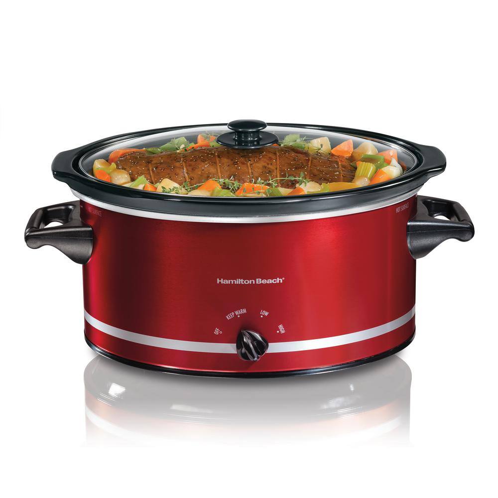 Hamilton Beach 8 Qt. Red Slow Cooker 33184