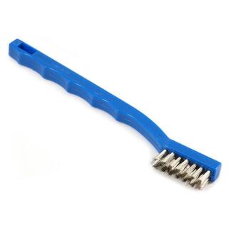 Forney 7-14 in. Stainless-Steel Plastic Handled Wire Brush 70488