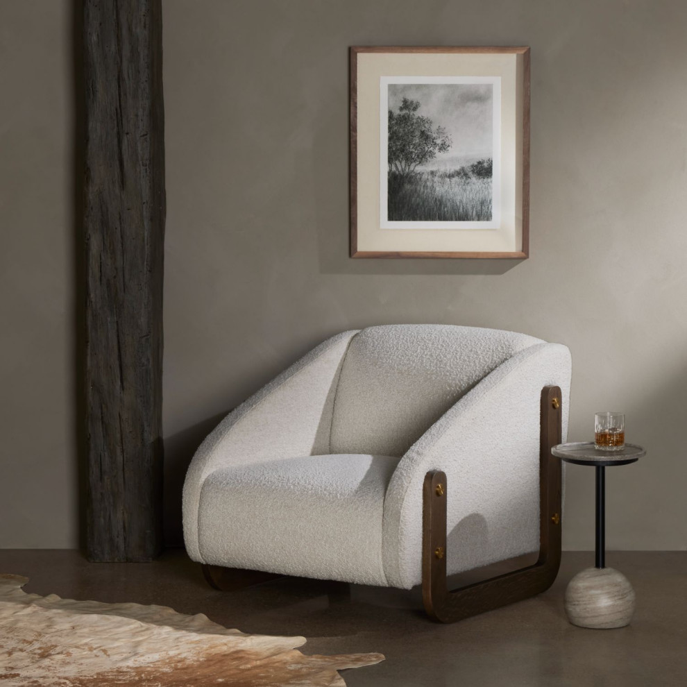 Bevan Knoll Natural Chair   Transitional   Armchairs And Accent Chairs   by Zin Home  Houzz