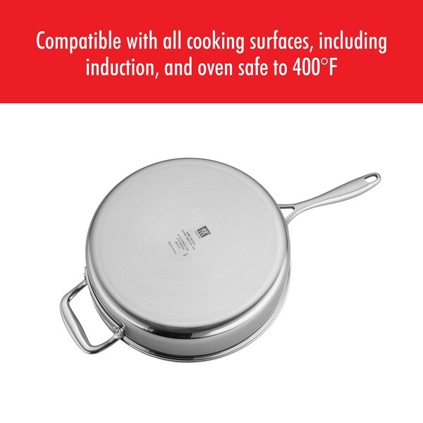 ZWILLING Clad CFX Stainless Steel Ceramic Nonstick Saute Pan