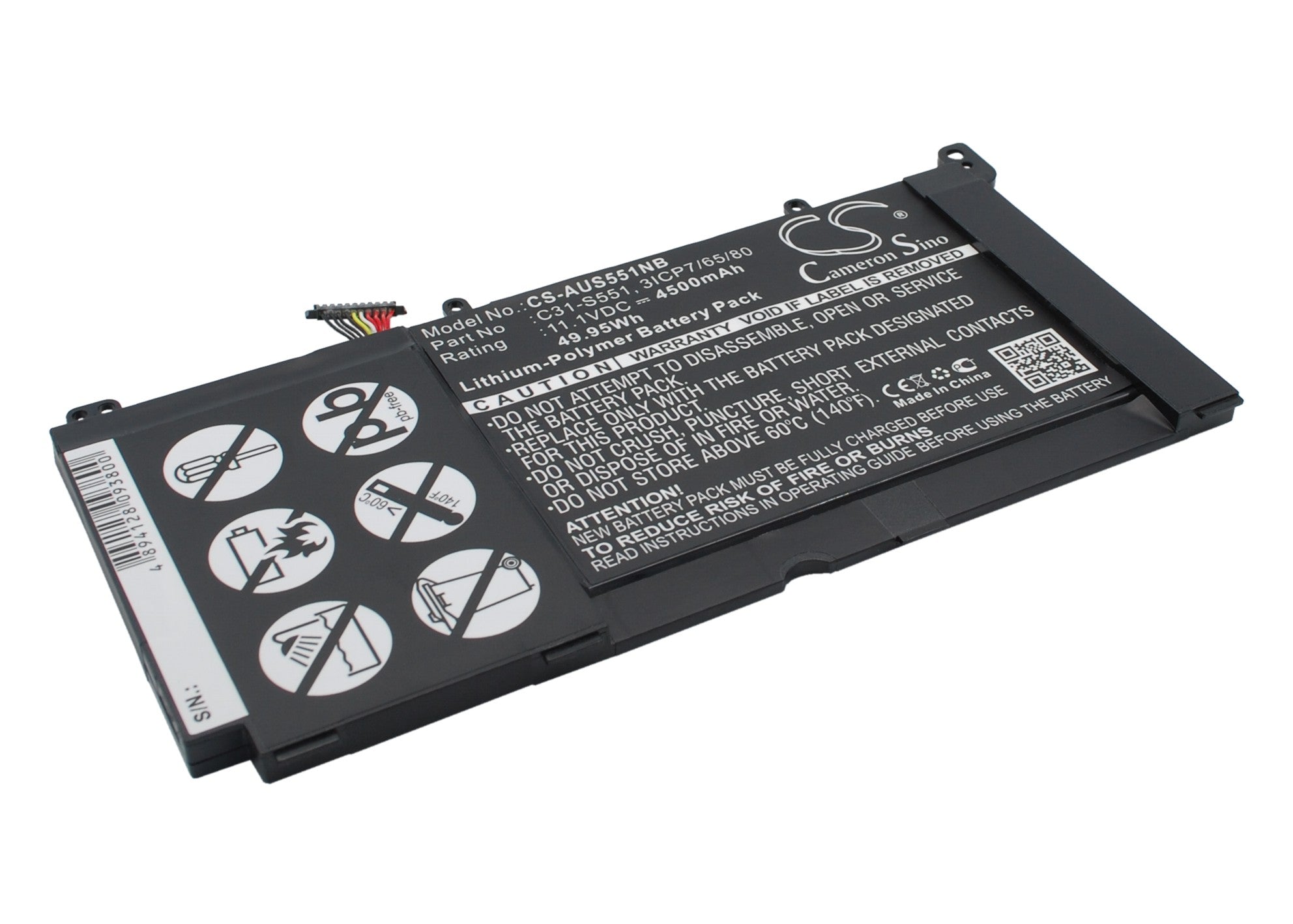 Asus S551L S551LA S551LB S551LBCJ026H S551LBCJ04 Replacement Battery BatteryClerkcom Laptop and Notebook