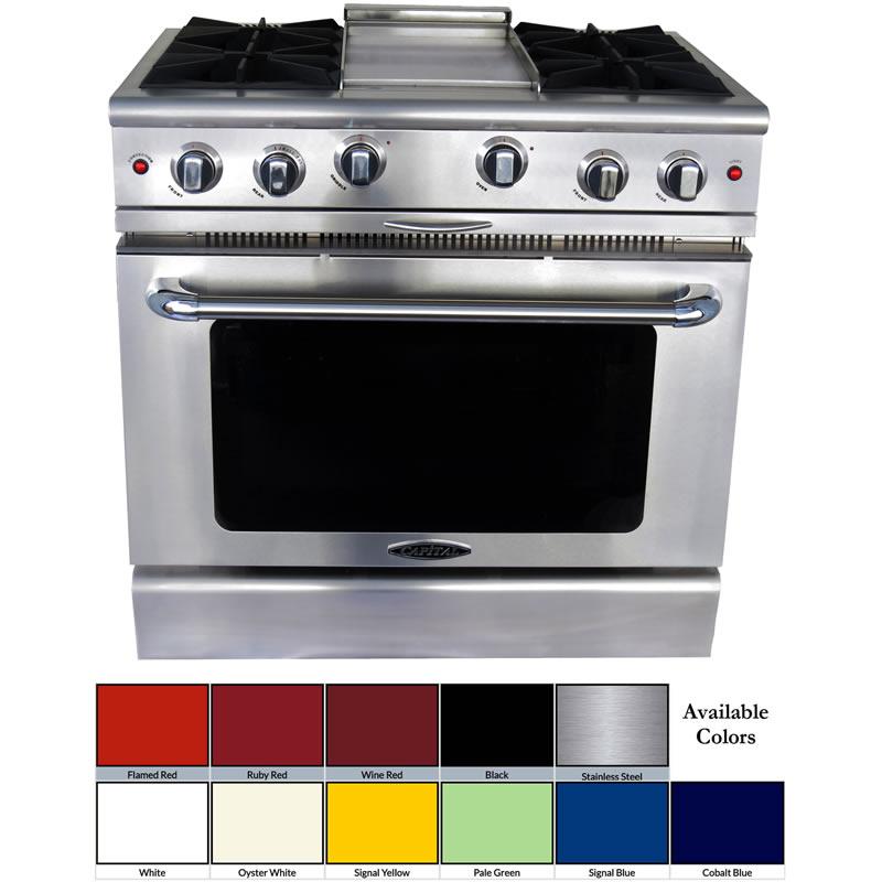 Capital 36-inch Freestanding Gas Range MCOR364G-N