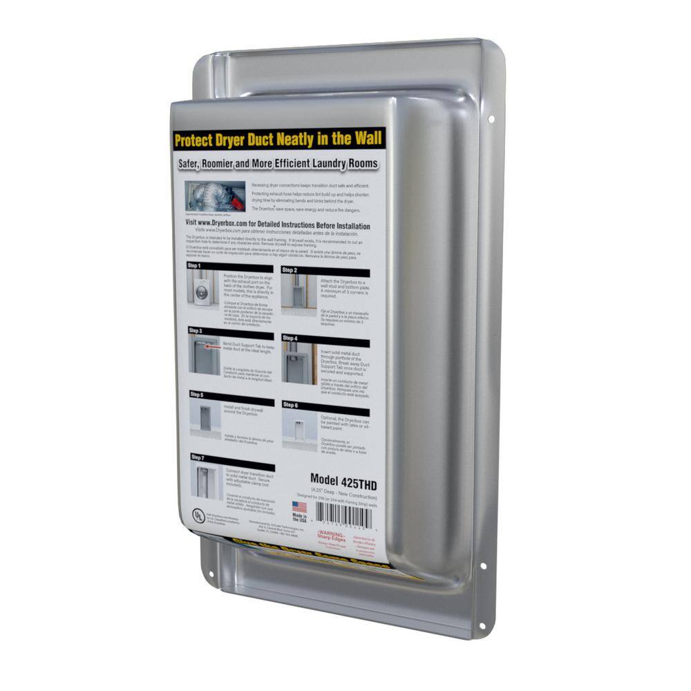 DRYERBOX 4.25 in. Dryer Box Metal Recess 425THD