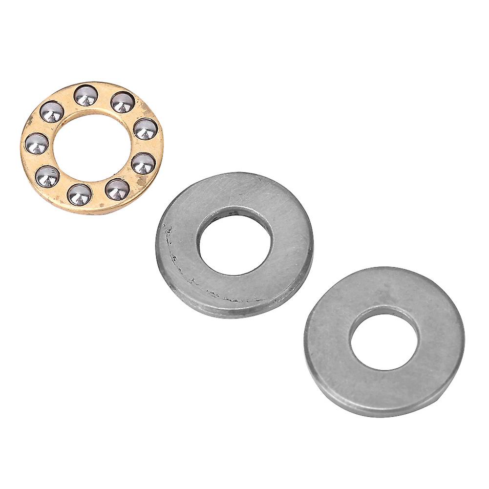 10pcs Thrust Ball Bearing Miniature High Precision Flat Steel Bearings Set (f7-17m 7x17x6mm)