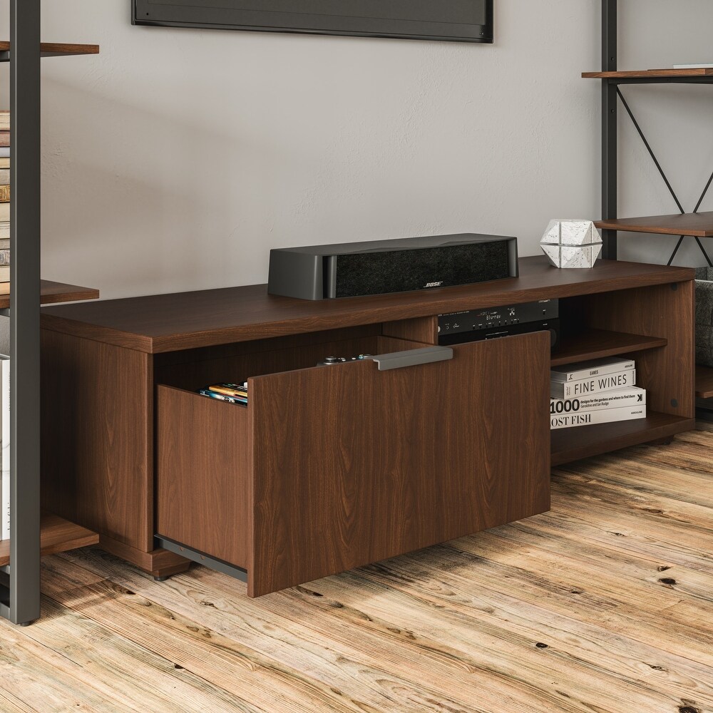 Homestyles Merge Brown Wood Entertainment Center   54' x 16' x 15'