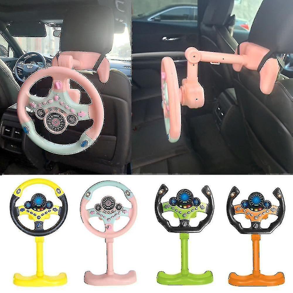 Electric Simulation Simulation Steering Wheel Toy With Sound And Light Puzzle Children Co-pilot Children Car Simulation Toy Appease The Child