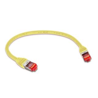 TRIPLETT CAT6A 10GBPS Professional Grade SSTP 26 AWG Patch Cable 1 ft. Yellow (5-Pack) CAT6A-1YL-5PK