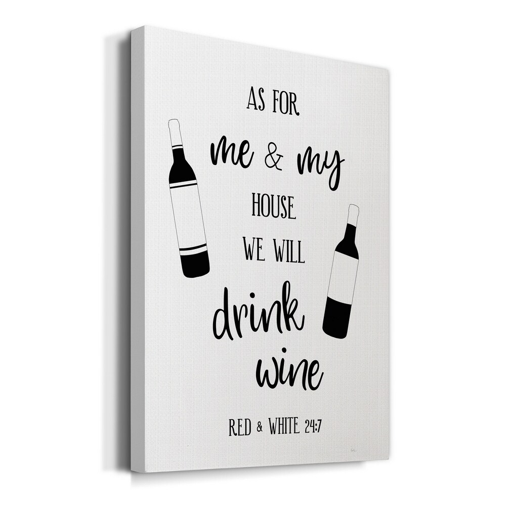 Drink Wine Premium Gallery Wrapped Canvas   Ready to Hang