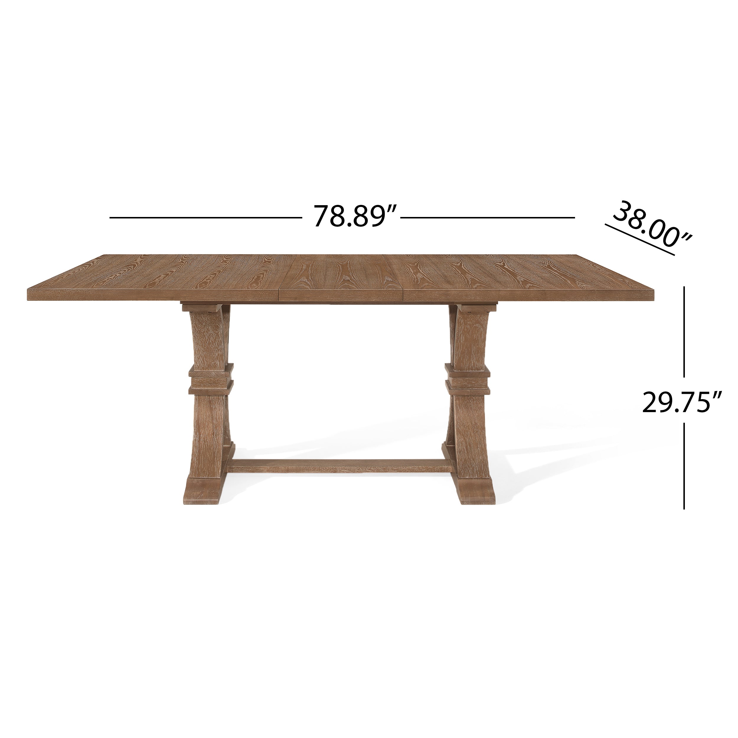 Beckstrom French Country Wood 7-Piece Expandable Dining Set