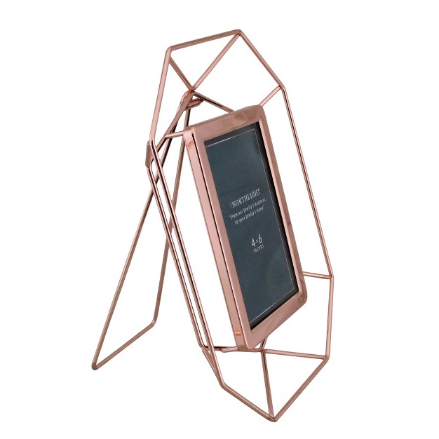 Contemporary Hexagonal 4 quot X 6 quot Photo Picture Frame Rose Gold