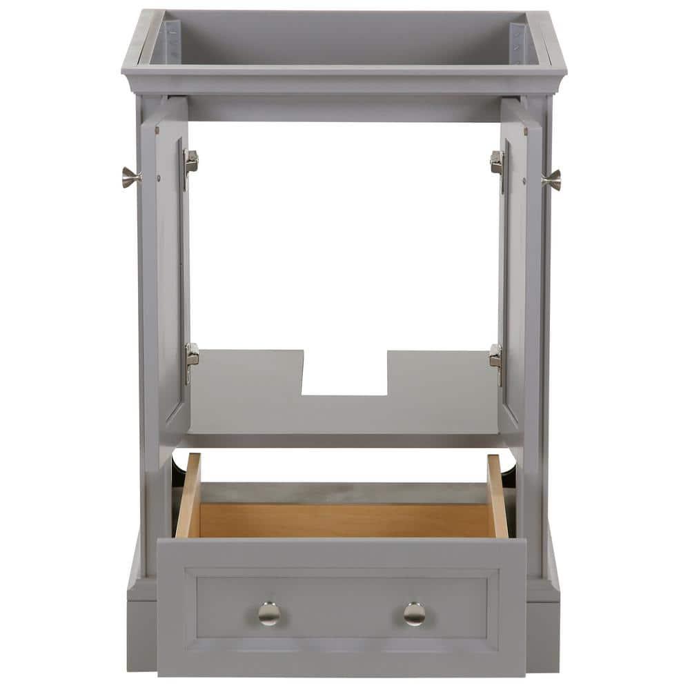 Home Decorators Collection Stratfield 2417 in W x 2157 in D x 3425 in H Bath Vanity Cabinet Only in Sterling Gray