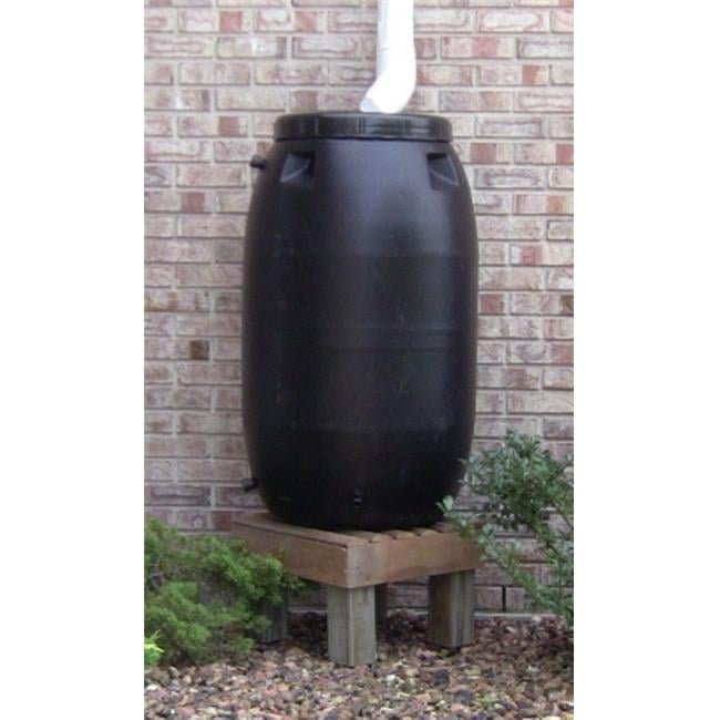 55 gal Black Rain Barrel