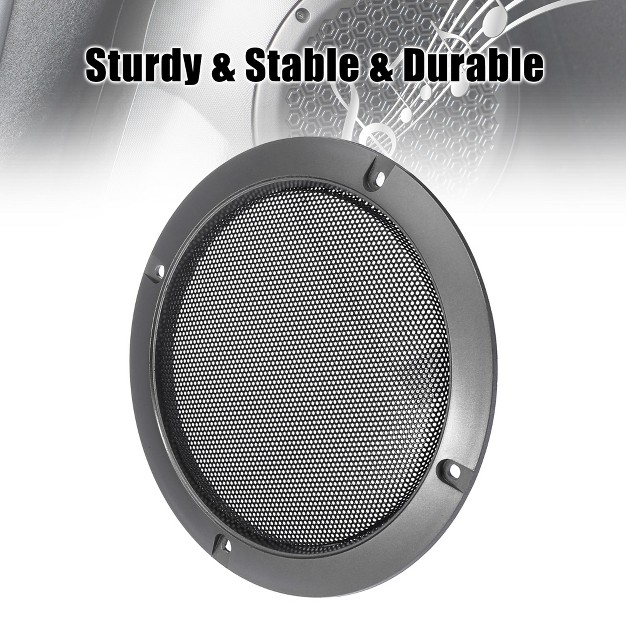 Unique Bargains Car Audio Speaker Cover Mesh Subwoofer Grill Guard Glossy