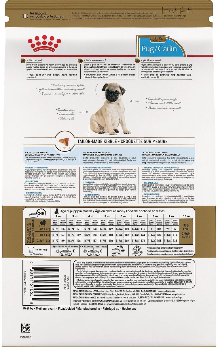 Royal Canin Breed Health Nutrition Pug Puppy Dry Dog Food