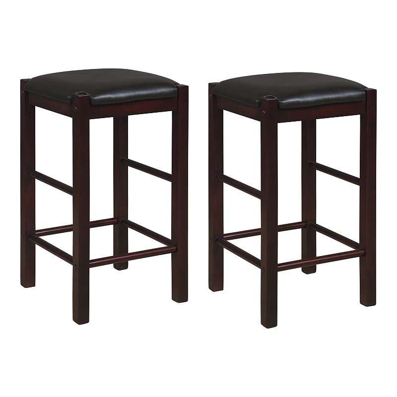 Linon Lancer Counter Stool 2-piece Set