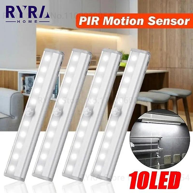 Wireless Led Night Light Motion Sensor Light Closet Night Lamp For Kitchen Bedroom Detector