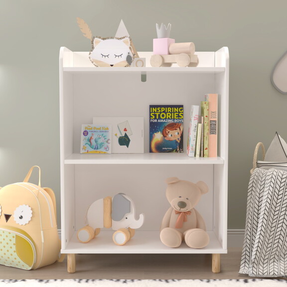 Kids 4 Tier Bookcase  Children's Book Display  Boo...