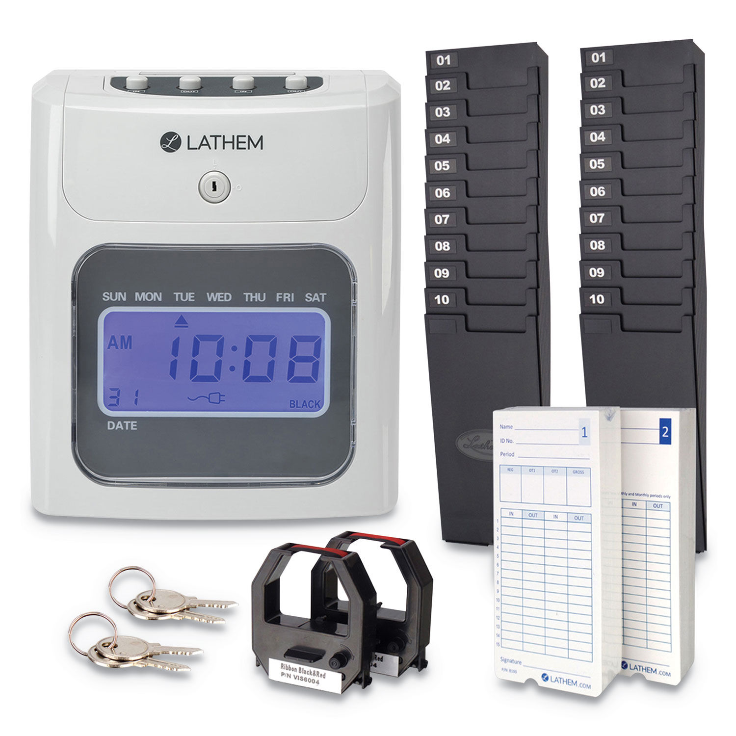 400E Top-Feed Time Clock Bundle by Lathemandreg; Time LTH400EKIT