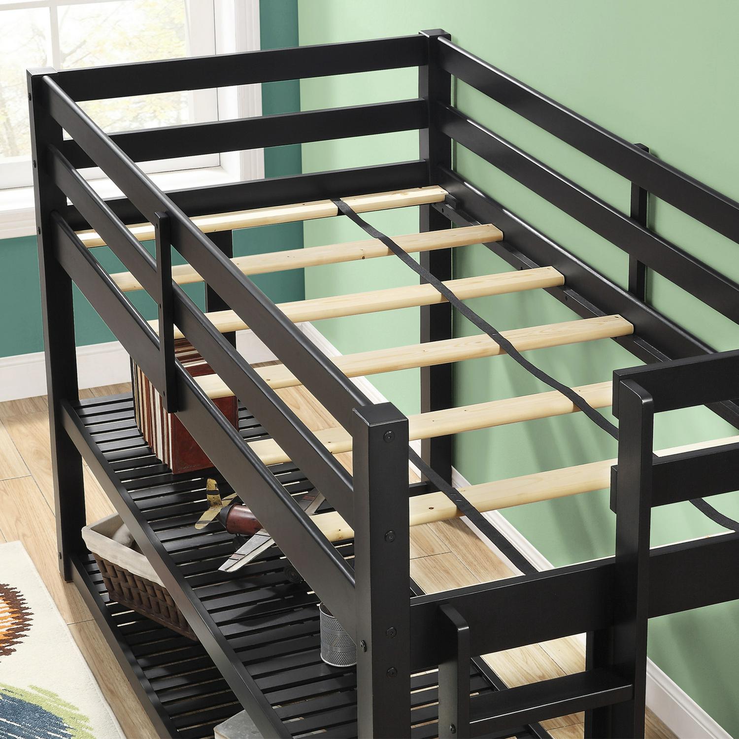 Better Homes and Gardens Greer Twin Loft Storage Bed Black  Crowdfused