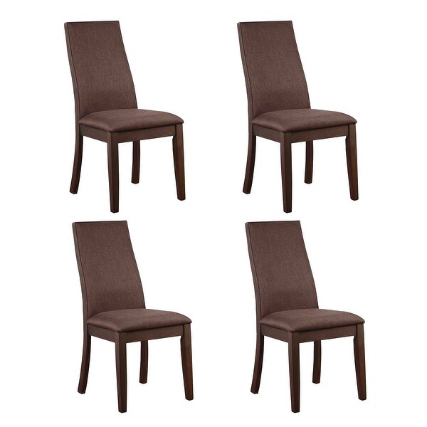 Charleston Upholstered Solid Back Dining Chairs (Set of 4)