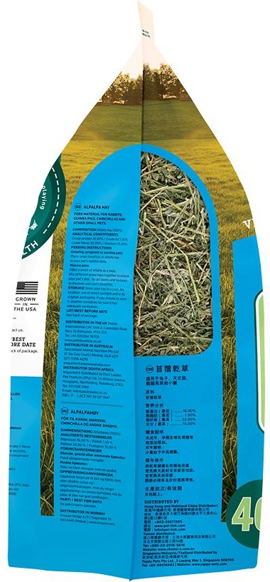 Oxbow Alfalfa Small-PET Food， 40-oz bag