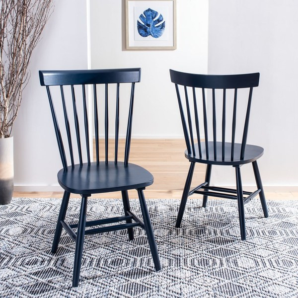 Safavieh Parker Spindle Dining Chairs  Set of 2   Midcentury   Dining Chairs   by Safavieh  Houzz