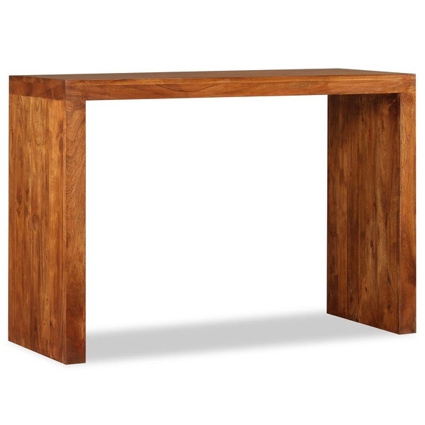 vidaXL Console Table Solid Wood with honey finish 43.3