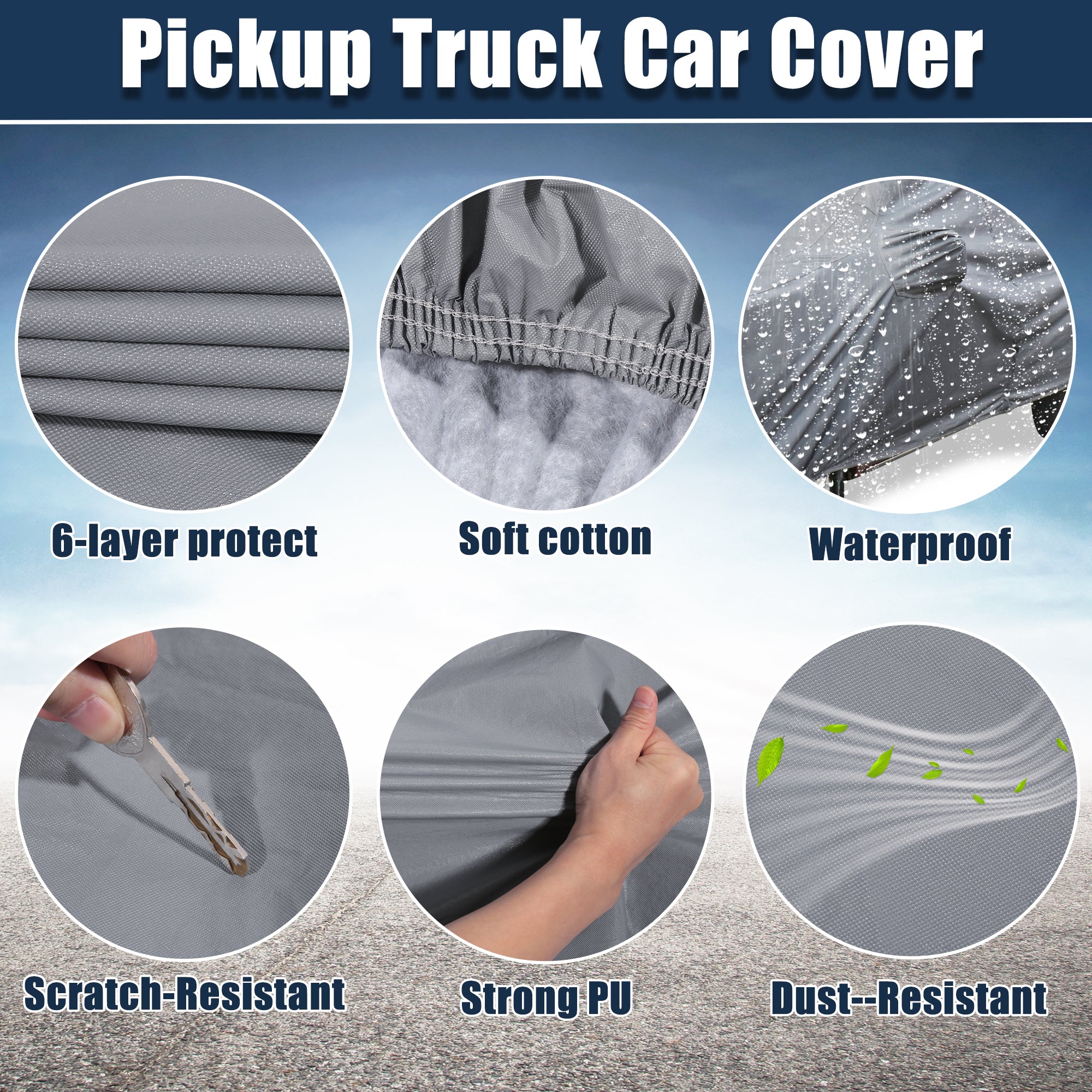 Pickup Truck Car Cover for Ford F350 Crew Cab Pickup F150 Extended Cab 04-2021