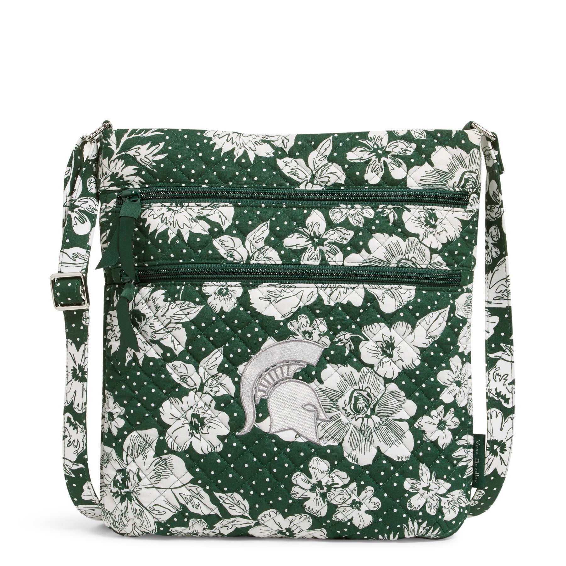 Collegiate Triple Zip Hipster Crossbody Bag