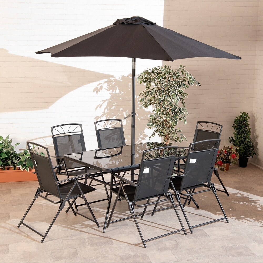 8pc NEW Memphis Black Dining Collection