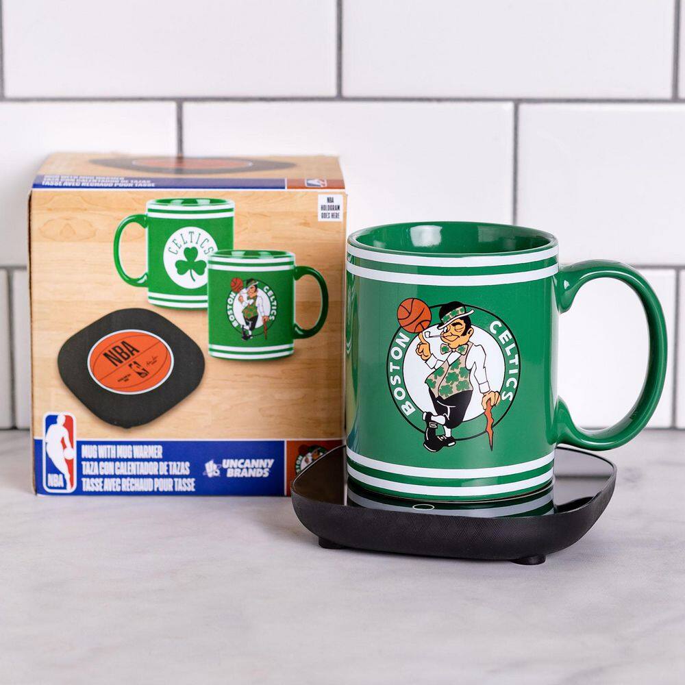 Uncanny Brands NBA Boston Celtics Single-Cup Green Coffee Mug with Warmer for Your Drip Coffee Maker MW1-NBA-CEL-LG1